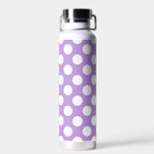 Bouteille D'eau Pois violets, Motif à points Polka, points, pointi (Arrière)