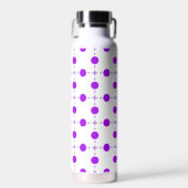 Bouteille D'eau Pois violets, Motif à points Polka, points, pointi (Avant)