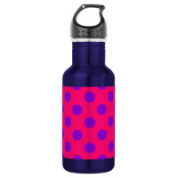 Pois violets sur cerise