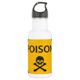Bouteille D'eau poison de crâne