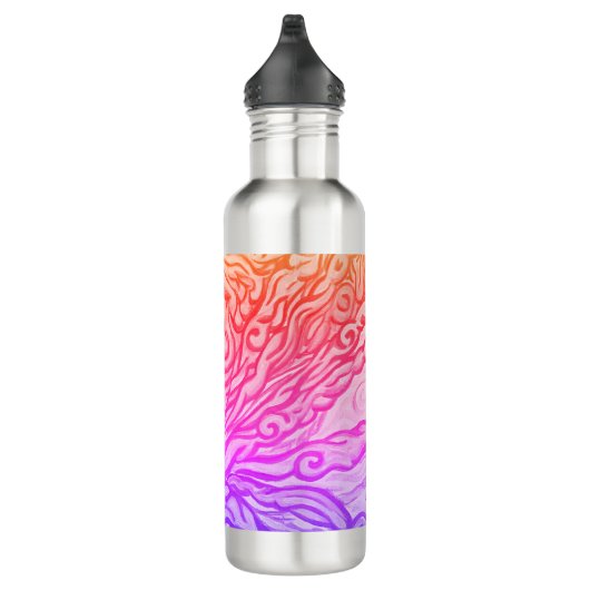 Bouteille D'eau Poisson Abstrait (Droite)