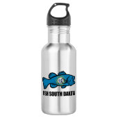 Bouteille D'eau Poisson Dakota du Sud (Devant)