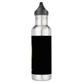 Bouteille D'eau Poisson de basse à grande bouche Noir Personnalisé (Droite)