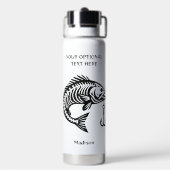Bouteille D'eau Poisson de nom personnalisé (Arrière)