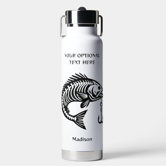 Bouteille D'eau Poisson de nom personnalisé (Salle de sport)