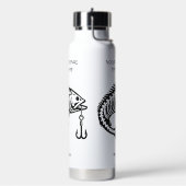Bouteille D'eau Poisson de nom personnalisé (Gym)