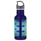 Bouteille D'eau Poisson de Parties scintillant coloré (Dos)