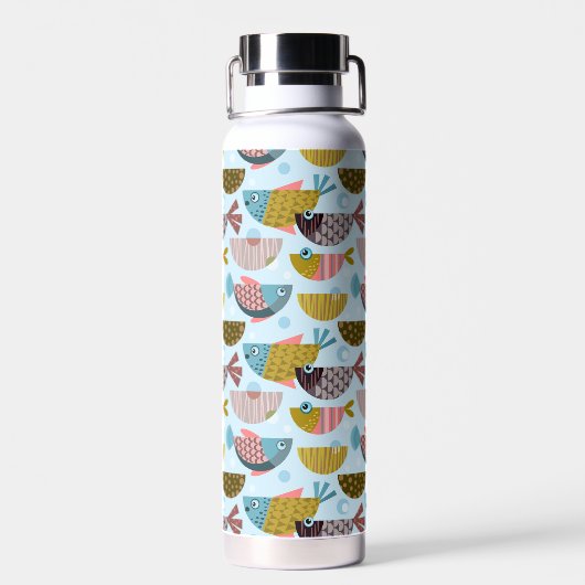Bouteille D'eau Poisson rétro (Arrière)