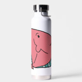 Bouteille D'eau Poisson rose et vert (Gauche)