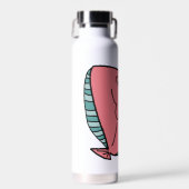 Bouteille D'eau Poisson rose et vert (Avant)