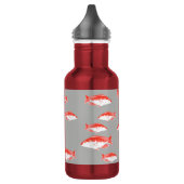 Bouteille D'eau Poisson rouge et gris (Gauche)