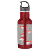 Bouteille D'eau Poisson rouge et gris (Dos)