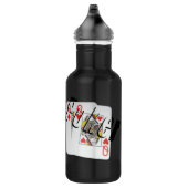 Bouteille D'eau Poker, Logo, Queens, (Droite)