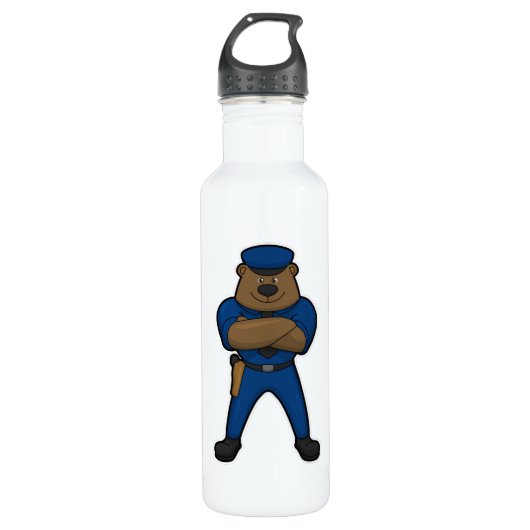 Bouteille D'eau Police de Bear Cop (Devant)