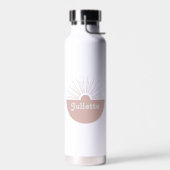 Bouteille D'eau Police rétro Dusty Blush (Gauche)