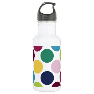 Bouteille D'eau Polka Dot Bubble colorée 32. oz.