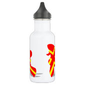 Bouteille D'eau Poodle Rouge Jaune (Gauche)