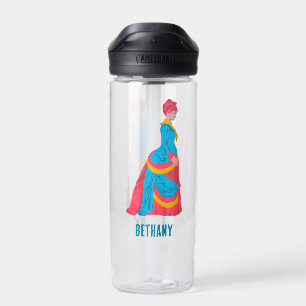 Bouteille D'eau Pop Art femme historique en robe bouillonnante per