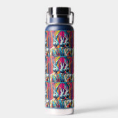 Bouteille D'eau PopArt Bunnies Pâques (Arrière)