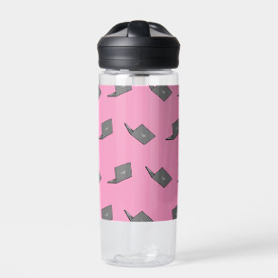 Bouteille D'eau Portable gris avec logo d'oiseau