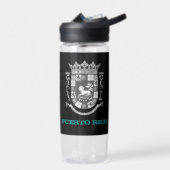 Bouteille D'eau Porto Rico Fitness & blason / drapeau (Gauche)