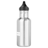 Bouteille D'eau Portrait de motivation positive (Droite)