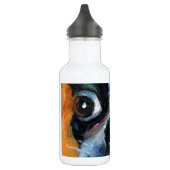 Bouteille D'eau Portrait mignon de chiot de Boston Terrier (Gauche)