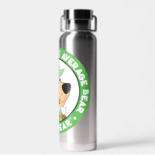 Bouteille D'eau Portrait souriant de l'ours de Yogi (Arrière)