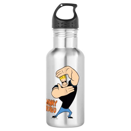 Bouteille D'eau Pose de trame photo Johnny Bravo (Devant)