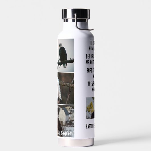 Bouteille D'eau Posez-moi des questions sur mes aigles ! (Gauche)