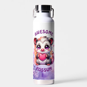 Bouteille D'eau Possum génial Opossum de dessin mignon