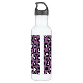 Bouteille D'eau Poster de animal, Léopard Violet, Spots De Cheetah (Dos)