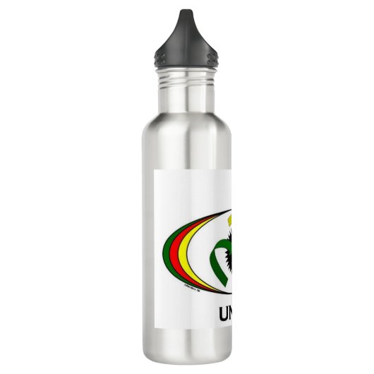 Bouteille d'eau potable en acier inoxydable Unity (Gauche)