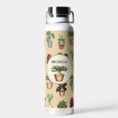 Bouteille D'eau Pots en terre cuite Plante (Arrière)