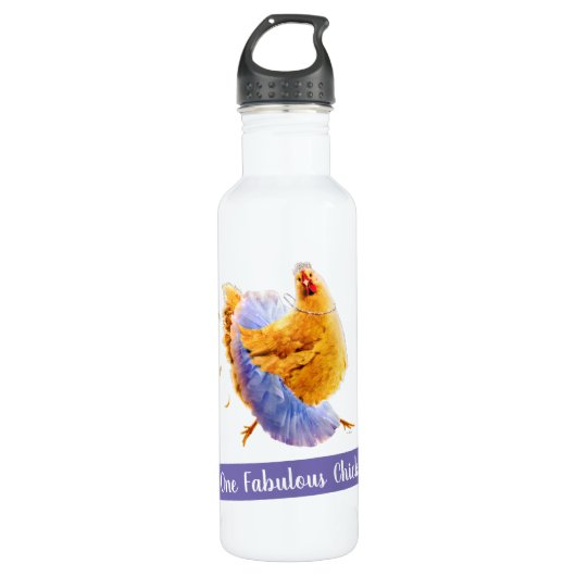 Bouteille D'eau Poulet dans un tutu (Devant)