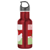 Bouteille D'eau Poulet d'art de la Pop Cerise-Lime (Dos)