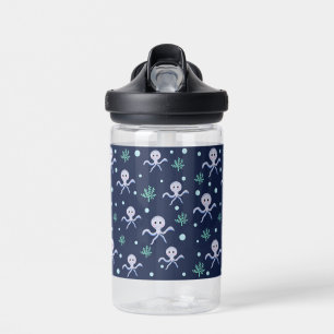 Bouteille D'eau Poulpe sous le motif enfants de la mer