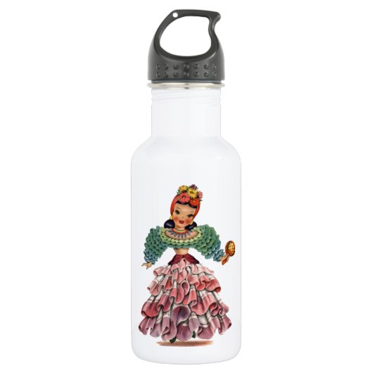 Bouteille D'eau Poupée latine (Devant)