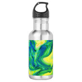Bouteille D'eau Pour acrylique, Bleu, Vert, Jaune / (Devant)
