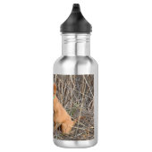 Bouteille d'eau pour chiot à rouleaux, Acier inoxy (Droite)