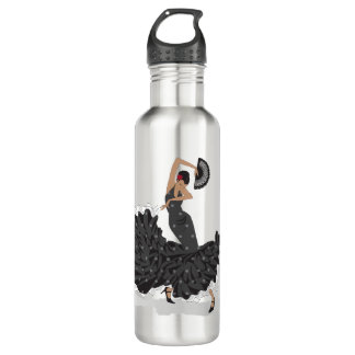 Bouteille d'eau pour danseuse flamenco