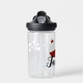 Bouteille d'eau pour enfants pêcheurs avec nom (Avant)