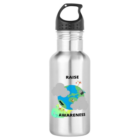 BOUTEILLE D'EAU POUR SENSIBILISER LE PUBLIC ! (Devant)