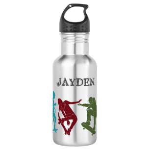 Bouteille D'eau Pour Skateboarders Skateboard Graphics Collage