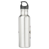 Bouteille D'eau Pourcentage de modèle floral (Dos)