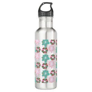 Bouteille D'eau Poussettes de Noël Doodle Pink Thermal Tumbler