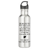Bouteille D'eau Practical Gift For Rockstar Dad, Custom 24oz (Devant)