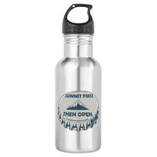Bouteille D'eau Premier sommet, puis ouverture