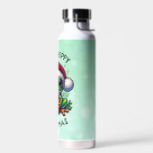 Bouteille D'eau Prenez un Noël Hoppy | Pun de grenouille (Gauche)