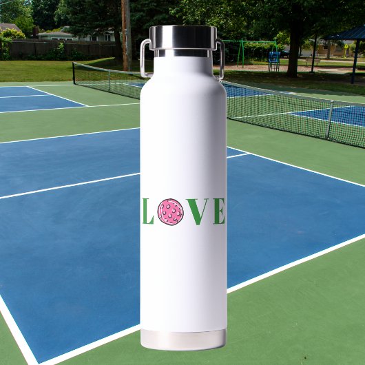 Bouteille D'eau Preppy Pink Pickleball Love